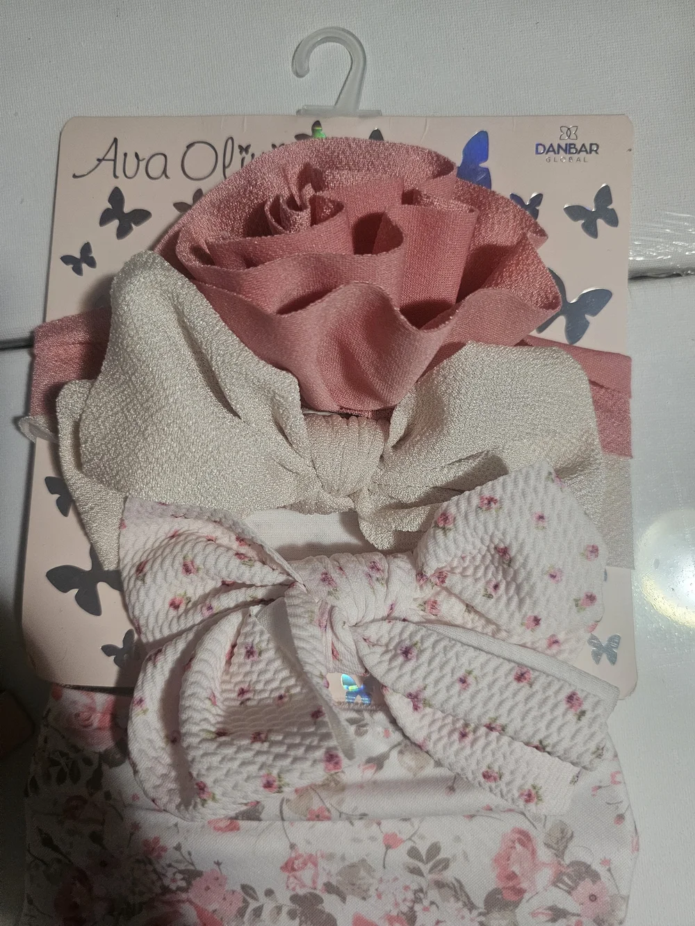 Ava Olivia Baby Bandana Bibs and Headband Set Nwt